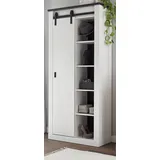 furn.design Stove Schuhschrank 93x201x38 cm weiß
