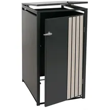 Proregal Mülltonnenverkleidung 122 x 68 x 84 cm schwarz