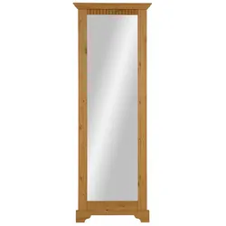 Spiegel HOME AFFAIRE "Rustic", beige (natur), B:64cm H:190cm T:7cm, Glas, Spiegel, mit Rahmen aus massiver Kiefer, FSC-zertifiziert