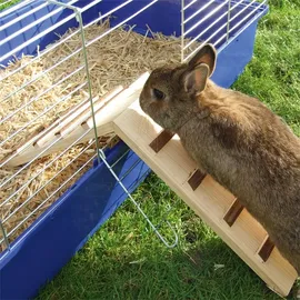 Kerbl Nagerkäfig Holzbrücke mit Stufen, Käfigausgang Unterschlupf