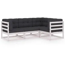 vidaXL Modell 16 Loungeset Kiefer weiß