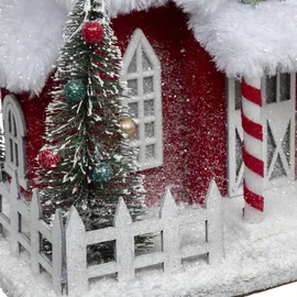 atmosphera createur d ́interieur Weihnachtsmannhaus 24 x 18,5 cm Mehrfarbig