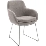 Esszimmerstuhl MUSTERRING "Tavia", grau (taupe, edelstahl gebürstet), B:62cm H:86cm T:66cm, Stühle, Esszimmerstuhl, Topseller