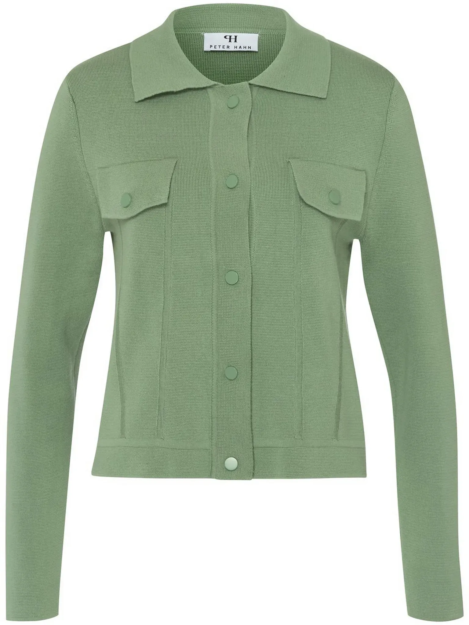 La veste en tricot  Peter Hahn vert