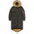 Alpha Industries Long Fishtail Polarjacke, Black olive), M