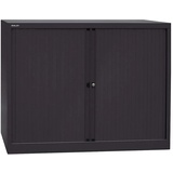 BISLEY Rollladenschrank schwarz 2 Fachböden 120,0 x 43,0 x 103,0 cm