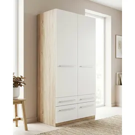 Priess Wäscheschrank Barcelona 94 x 193 x 54 cm Weiß