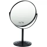 Schliersee VORREMIRR LED Kosmetikspiegel, Vergrößerung, doppelseitig, mit Beleuchtung, Chrom