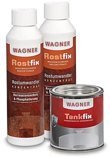 Wagner Tankversiegelung Krad - Set Groß, bis 30 Liter, Set 3-teilig