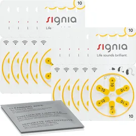 Signia Hörgerätebatterie PR70 10 100 mAh 6 St.