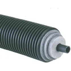 1m Fernwärmeleitung Einzelrohr für kaltes Trink-, Kühl- und Abwasser (Ausführung: 63x5.8 - Ø160 mm)