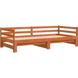 vidaXL Tagesbett 90 x 200 cm Wachsbraun
