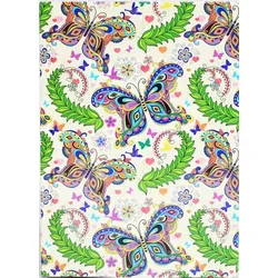 ADINA Notizbuch A4 blanko Schmetterling