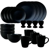 NTK-Collection Geschirrset 20-tlg. schwarz Antonia