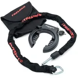 Trelock Rahmenschloss RS430 AZ+Kette Tasche Schlüssel abziehbar schwarz