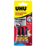 UHU Sekundenkleber blitzschnell Minis Gel 3x1g lose