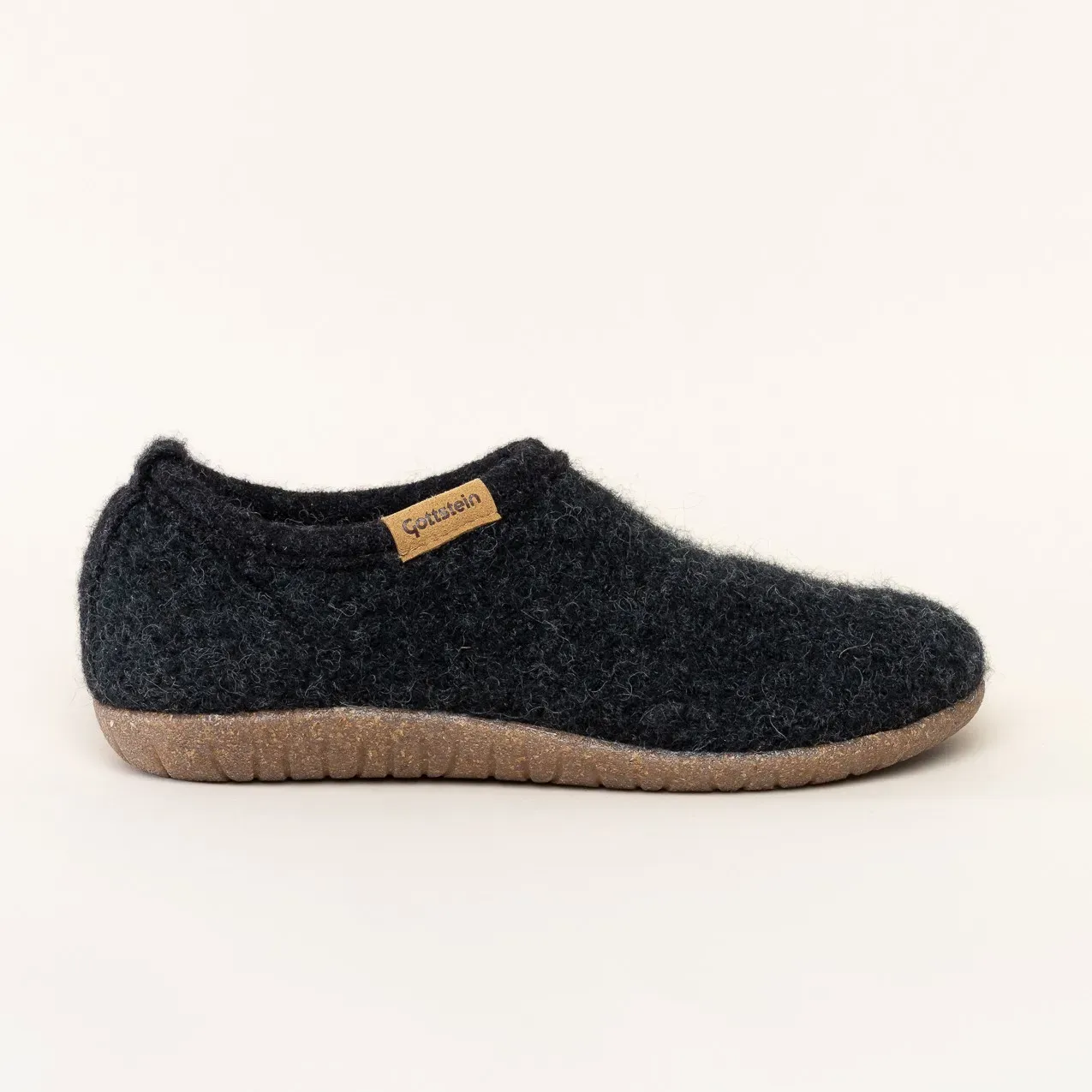 Gottstein Filz-Hausschuh Alpine Midcut RU für Damen & Herren Größe 40 | Farbe charcoal - charcoal - 40