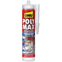 UHU POLY MAX Montagekleber 300g Transparent, 47855