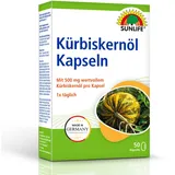 Sunlife Kürbiskernöl Kapseln mit Vitamin E 500 mg 50 Stück