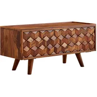 KADIMA DESIGN Lowboard Sheesham, Holz, Echtholz, Rechteckig, Stativgestell, 92x44x35