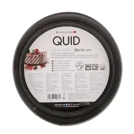 Quid Sweet Grey Springform aus lackiertem Stahl, 28 x 10 cm, Schwarz