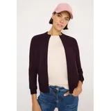 Cosy Cardigan mit Zipper - Rot