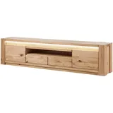 MASSIVMOEBEL24.DE KENT TV-Lowboard 223x40x53 cm Beige Holz