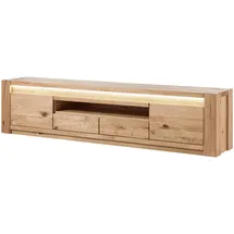 MASSIVMOEBEL24.DE KENT TV-Lowboard 223x40x53 cm Beige Holz