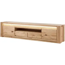 MASSIVMOEBEL24.DE KENT TV-Lowboard 223x40x53 cm Beige Holz