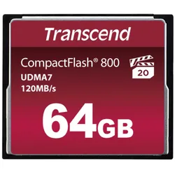Transcend - Flash-Speicherkarte - 64 GB - 800x - CompactFlash