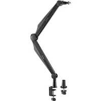 toboli Mikrofonarm 80cm Gelenkarm Tischhalterung für 3/8" und 5/8" Mikrofone für Studio und Zuhause