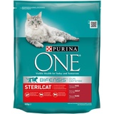 PURINA ONE BIFENSIS STERILCAT Katzenfutter trocken für sterilisierte Katzen, reich an Rind, 6er Pack (6 x 800g)