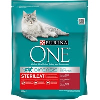 PURINA ONE BIFENSIS STERILCAT Katzenfutter trocken für sterilisierte Katzen, reich an Rind, 6er Pack (6 x 800g)