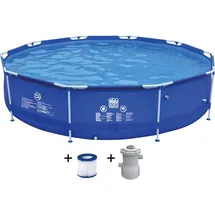 Magni Happy People Stahlrahmenpool-Set (Ø 360 x 76 cm)