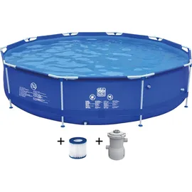 Magni Happy People Stahlrahmenpool-Set (Ø 360 x 76 cm)