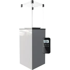 Kratki Terrassenheizer Patio Glas weiß automatische Steuerung 8.2kW - Weiß