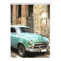 Lichtblick Rollo, Klemmfix, ohne Bohren, blickdicht, Kuba, türkis Braun