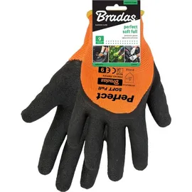 Bradas Gartenhandschuhe Schutzhandschuhe PERFECT SOFT FULL Arbeitshandschuhe Latex Größe 9 BRADAS RWPSF9