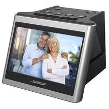 Somikon Diaprojektor: Stand-Alone-Dia- & Negativscanner, 5"/12,5 cm IPS-Display, 22 MP, HDMI (Negative Scanner, Digitalisierer, Foto Digitalisierung)