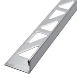 Dalsys Fliesenschiene Fliesenprofil Edelstahl L-Profil gebürstet 2,5 m x 12,5 mm