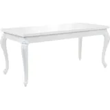 Prolenta Premium  Esstisch 179 x 89 x 81 cm Hochglanz Weiß - Weiß