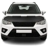 Omac Frontstoßstange Haubenbra Bonnet Bra für Seat Arona 2017-2025 Carbon Halb, 1-St., Haltbar schwarz
