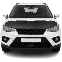 Omac Frontstoßstange Haubenbra Bonnet Bra für Seat Arona 2017-2025 Carbon Halb, 1-St., Haltbar schwarz