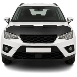 Omac Frontstoßstange Haubenbra Bonnet Bra für Seat Arona 2017-2025 Carbon Halb, 1-St., Haltbar schwarz
