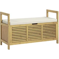 HOMCOM Schuschrank Bambus, Schaumstoff