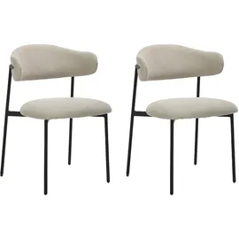 byLIVING 2er-Set Jersey ¦ beige ¦ Maße (cm): B: 58 H: 78