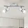 GLOBO Deckenlampe LED 2x4 Watt chrom weiß