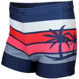 Aquarti Gestreifte Badehose Blau/Rot 152
