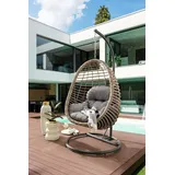 Destiny Hängesessel Coco Sunrise inkl. Gestell und Polster, grau meliert