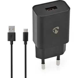 Nedis WCHAC242ABK Ladegerät für Mobilgeräte Universal Schwarz AC Drinnen